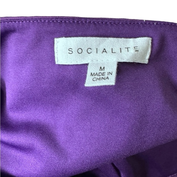 Socialite Purple Maxi Sleeveless Dress Cocktail Night Out - Picture 2 of 6